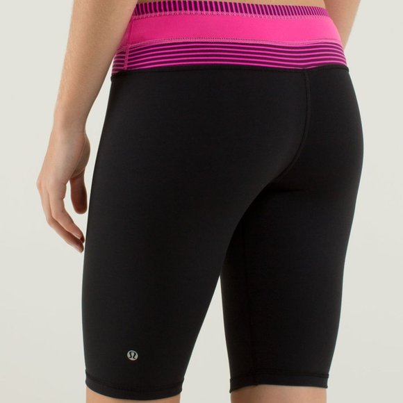 LULULEMON pink quilt Reverse Groove bike Short - Picture 4 of 9